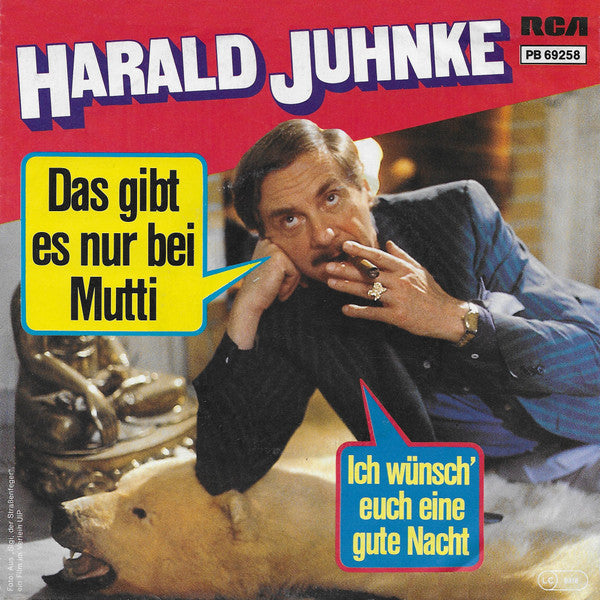 Harald Juhnke - Das Gibt Es Nur Bei Mutti Vinyl Singles Vinyl Zeer Goed / Hoesje Goed "VINYLSINGLES.NL"