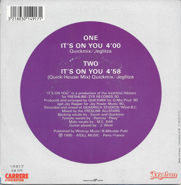 Mc Sar &amp; The McCoy – It's On You 12399