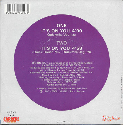 Mc Sar &amp; The McCoy – It's On You 12399