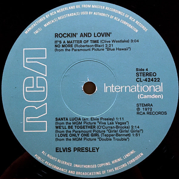 Elvis Presley – Rockin' And Lovin' (LP) 50210