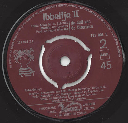 Annie M.G. Schmidt, Cor Lemaire, Wim Ibo - Ibbeltje II - De Duif Van De Directrice 34565