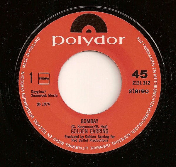 Golden Earring - Bombay 42609 vinylsingle Vinyl Goed / Hoes Generic
