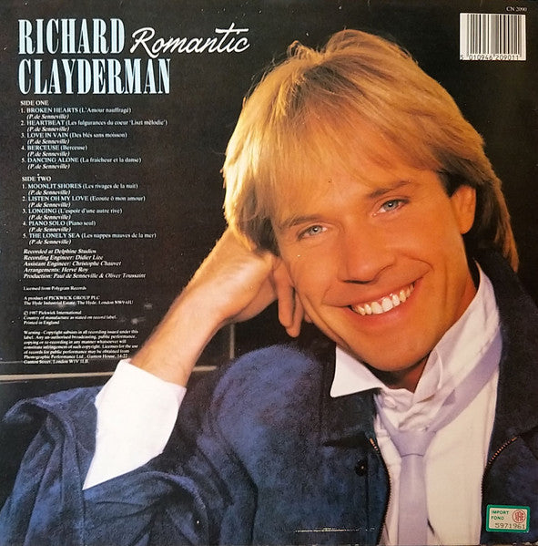 Richard Clayderman - Romantic (LP) 42892 Vinyl LP JUKEBOXSINGLES.NL   