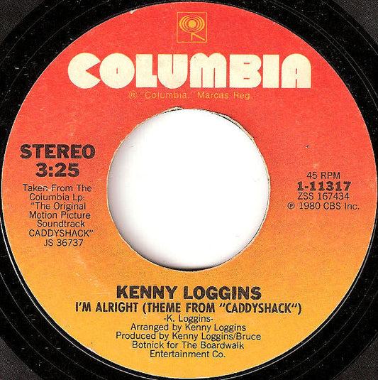 Kenny Loggins - I'm Alright (Theme From "Caddyshack") 42106 Vinyl Singles Vinyl Goed / Hoes Generic