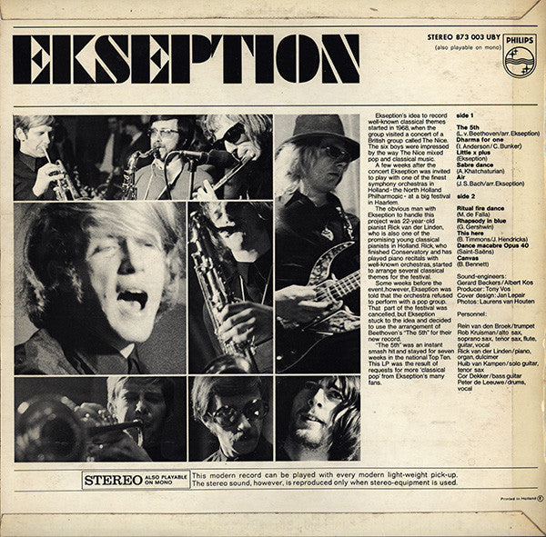 Ekseption - Ekseption (LP) 52083 Vinyl LP Vinyl Goed / Hoes Goed