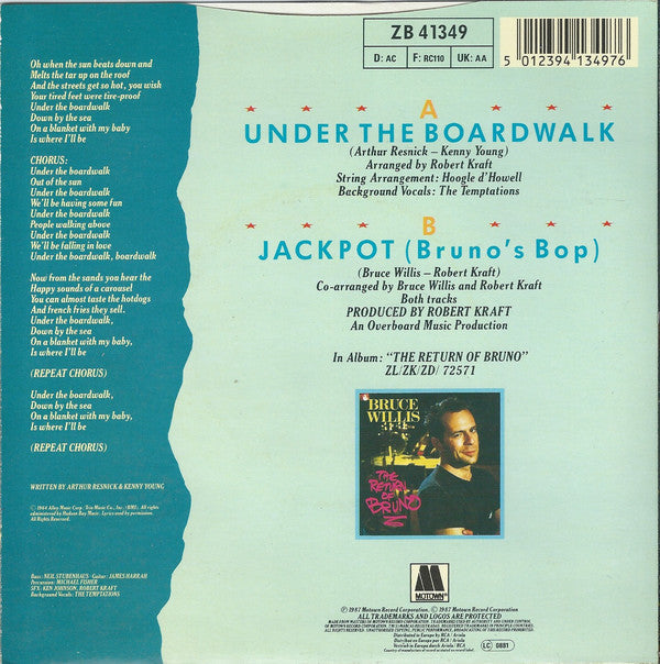 Bruce Willis - Under The Boardwalk 29087 Vinyl Singles Vinyl Goed / Hoes Goed