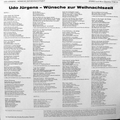 Udo Jurgens - Wünsche Zur Weihnachtszeit (LP) 41635 Vinyl LP JUKEBOXSINGLES.NL   