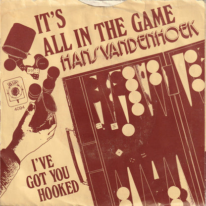Hans Vandenhoek - It's All In The Game 30652 Vinyl Singles Vinyl Zeer Goed / Hoesje Goed "VINYLSINGLES.NL"