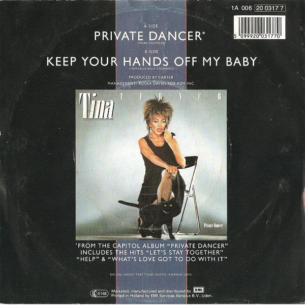 Tina Turner - Private Dancer 41761 Vinyl Singles Vinyl Goed / Hoes Goed