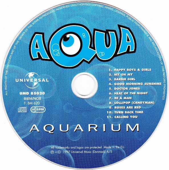Aqua - Aquarium (CD) 70799 Compact Disc Goede Staat