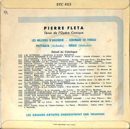 Pierre Fleta - Les Plus Belles Mélodies Italiennes 42206 Vinyl Singles EP Vinyl Goed / Hoes Goed