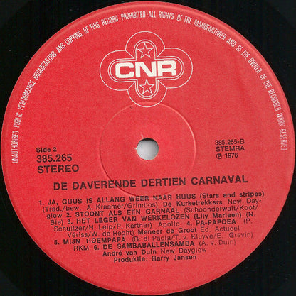 Various - De Daverende Dertien Carnaval (LP) 50050 Vinyl LP JUKEBOXSINGLES.NL   