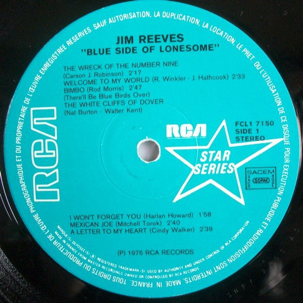 Jim Reeves – Blue Side Of Lonesome (LP) 50124