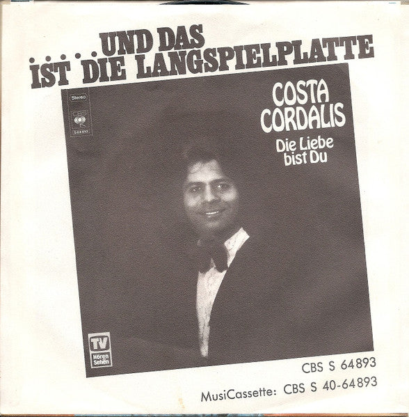 Costa Cordalis - Es Wird Schon Weitergeh'n 34828
