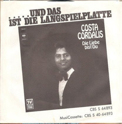 Costa Cordalis - Es Wird Schon Weitergeh'n 34828