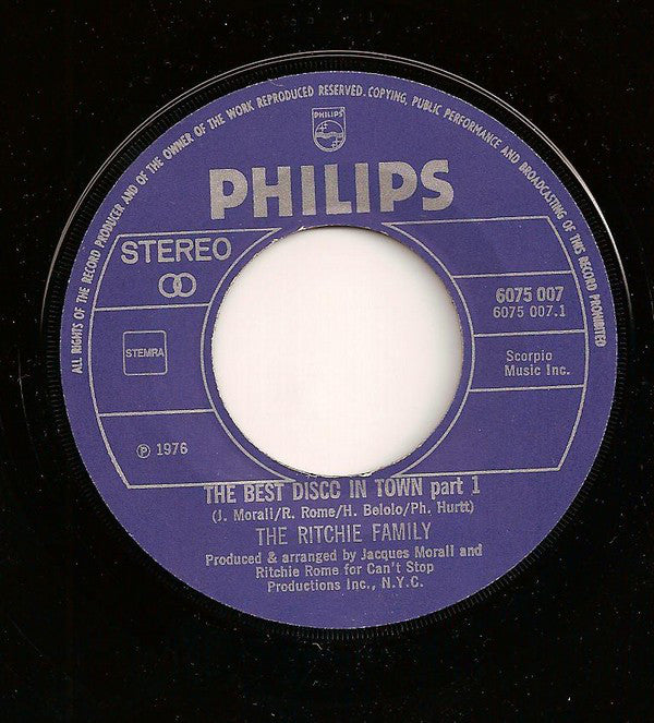 Ritchie Family - The Best Disco In Town 28124 Vinyl Singles Vinyl Goed / Hoes Goed
