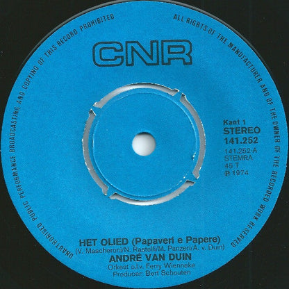 André van Duin - Het Olied 42107 Vinyl Singles Vinyl Goed / Hoes Generic
