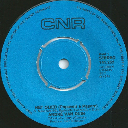 André van Duin - Het Olied 42107 Vinyl Singles Vinyl Goed / Hoes Generic