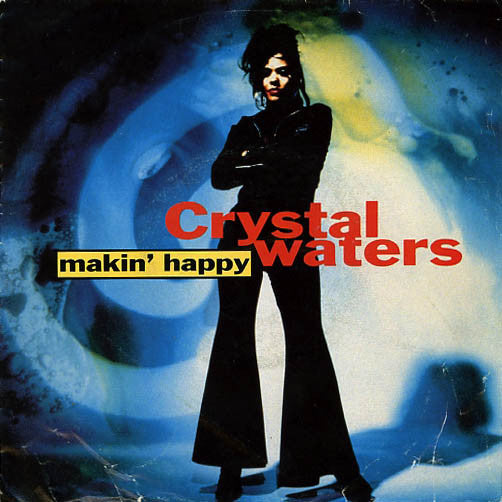 Crystal Waters - Makin Happy 12419 (B) Vinyl Singles Vinyl Goed / Hoes Sticker