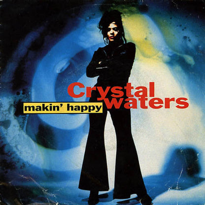 Crystal Waters - Makin Happy (B-Keus) Vinyl Singles Vinyl Zeer Goed / Hoesje Sticker "VINYLSINGLES.NL"