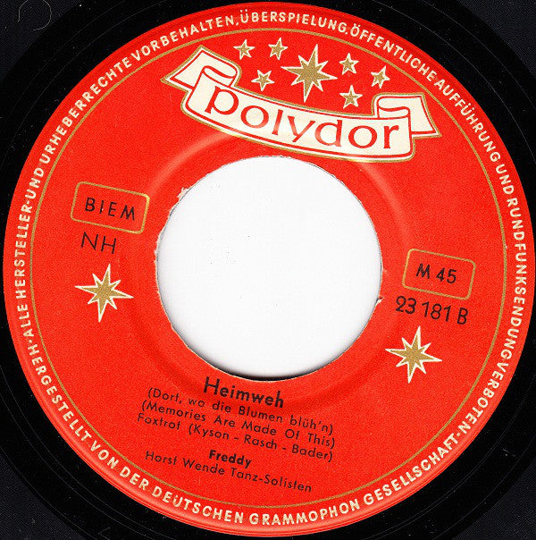 Freddy - Sie Hies Mary-Ann 34834 Vinyl Singles Vinyl Goed / Hoes Generic