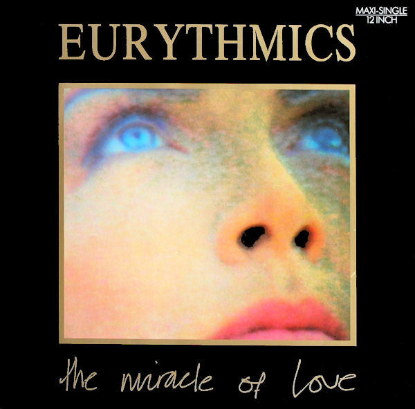 Eurythmics - The Miracle Of Love (Maxi-Single) Maxi-Singles Vinyl Zeer Goed / Hoesje Goed "VINYLSINGLES.NL"