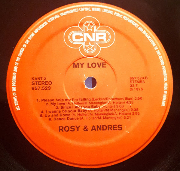 Rosy & Andres  -  My Love (LP) 44592 Vinyl LP JUKEBOXSINGLES.NL   