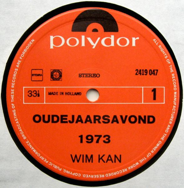 Wim Kan - Oudejaarsavond 1973 (LP) 49758 Vinyl LP JUKEBOXSINGLES.NL   