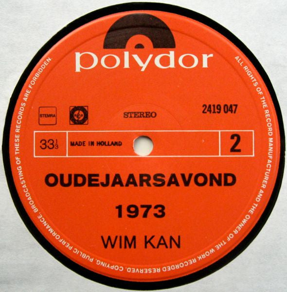 Wim Kan - Oudejaarsavond 1973 (LP) 49758 Vinyl LP JUKEBOXSINGLES.NL   