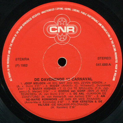 Various - De Daverende Dertien Carnaval (LP) 46914 Vinyl LP JUKEBOXSINGLES.NL   