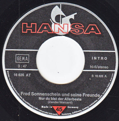 Fred Sonnenschein Und Seine Freunde - Nur Du Bist Der Allerbeste 17583