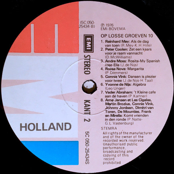 Various - Op Losse Groeven 10 (LP) 483559 Vinyl LP JUKEBOXSINGLES.NL   