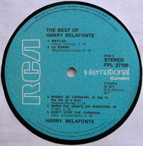 Harry Belafonte – The Best Of Harry Belafonte (LP) 49904
