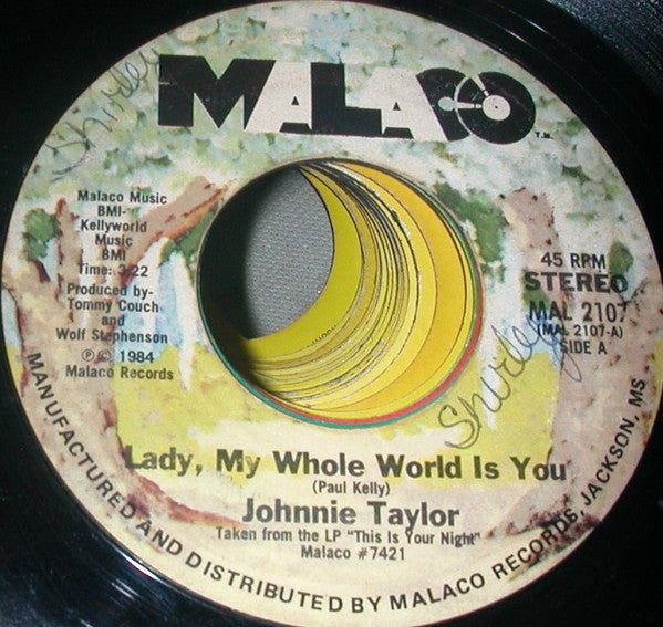 Johnnie Taylor - Lady, My Whole World Is You 41208 Vinyl Singles Vinyl Goed / Hoes Goed