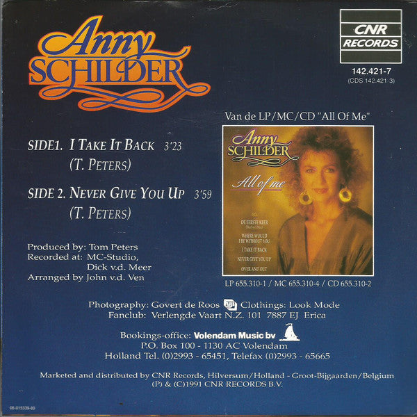 Anny Schilder - I Take It Back 20557