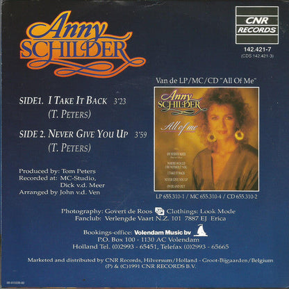 Anny Schilder - I Take It Back 20557