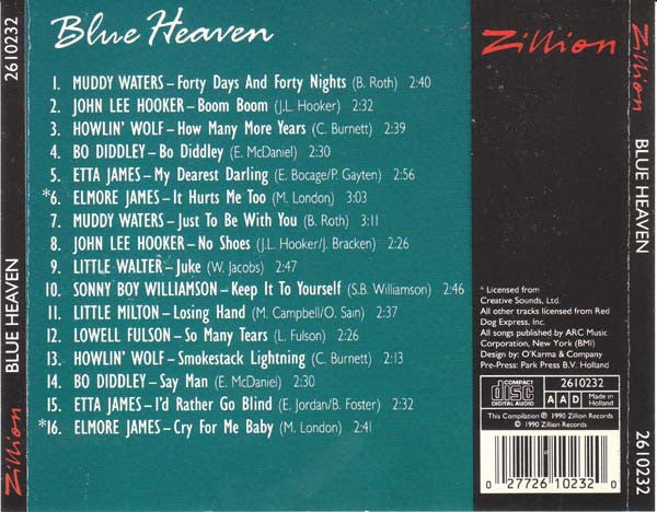 Various - Blue Heaven (CD) 70475 Compact Disc Goede Staat