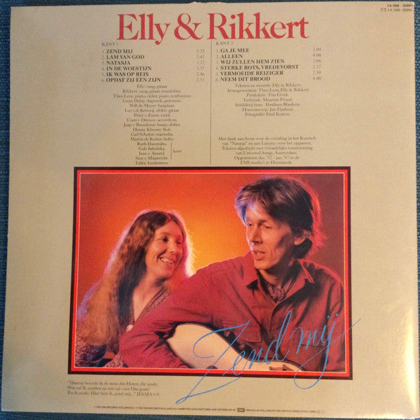 Elly & Rikkert - Zend Mij (LP) 44616 Vinyl LP JUKEBOXSINGLES.NL   