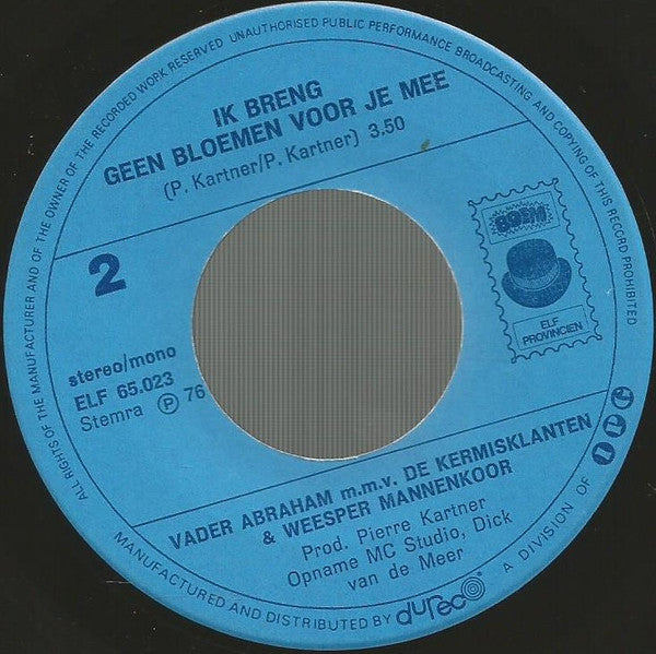 Vader Abraham & Mieke - Het Leger Van Werkelozen 39754 (B) Vinyl Singles Vinyl Goed / Hoes Redelijk
