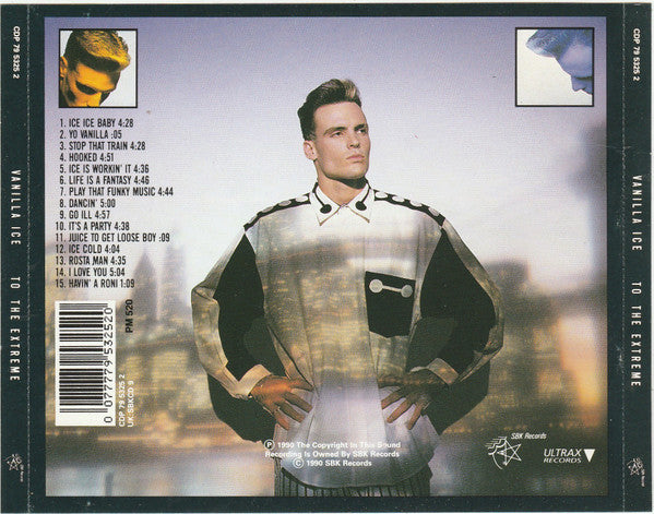 Vanilla Ice - To The Extreme (CD) 70416 Compact Disc Goede Staat