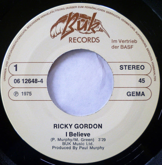 Ricky Gordon - Ich glaube 26828