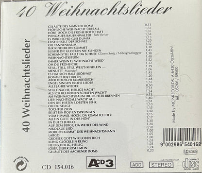 Various - Alle Jahre Wieder - 40 Weihnachtslieder (CD) 70625 Compact Disc Goede Staat