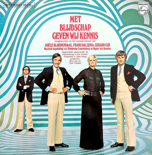 Adele Bloemendaal Frans Halsema Gerard Cox – With Joy We Give Knowledge (LP) 49538