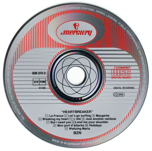 BZN - Heartbreaker (CD) 70646 Compact Disc Goede Staat