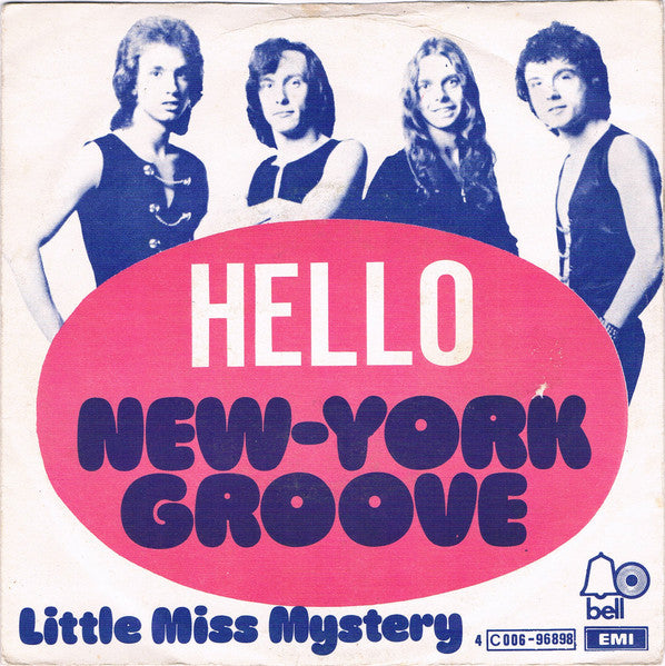 Hello - New York Groove Vinyl Singles Vinyl Zeer Goed / Hoesje Goed "VINYLSINGLES.NL"
