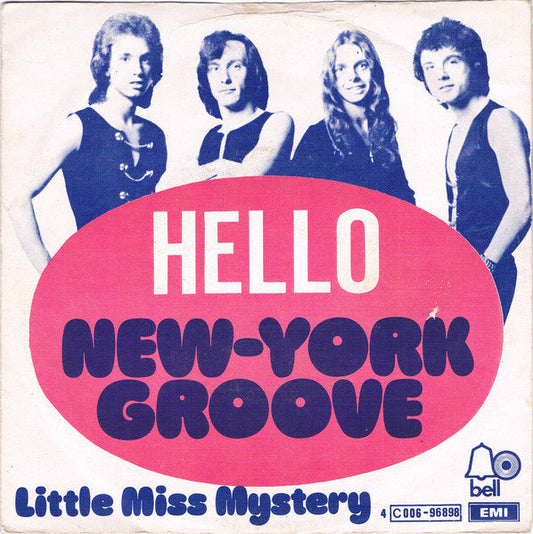 Hello - New York Groove Vinyl Singles Vinyl Zeer Goed / Hoesje Goed "VINYLSINGLES.NL"
