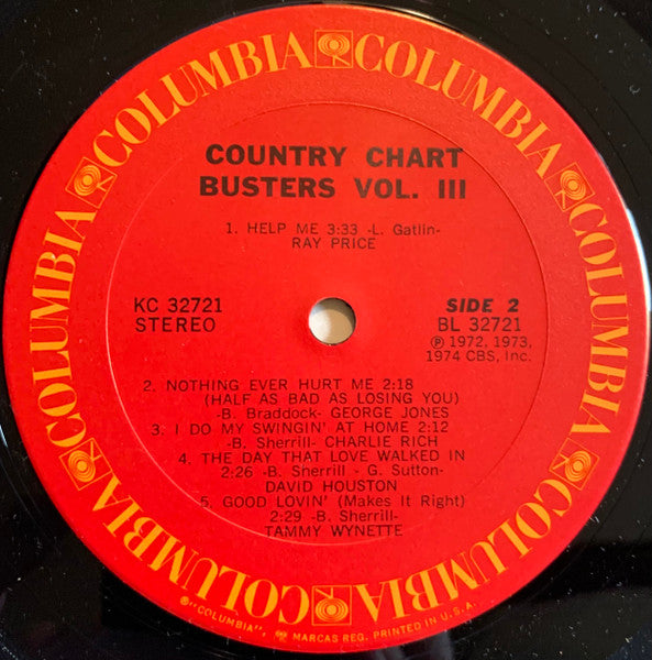 Various - Country Chart Busters Vol.III (LP) 43072 Vinyl LP JUKEBOXSINGLES.NL   