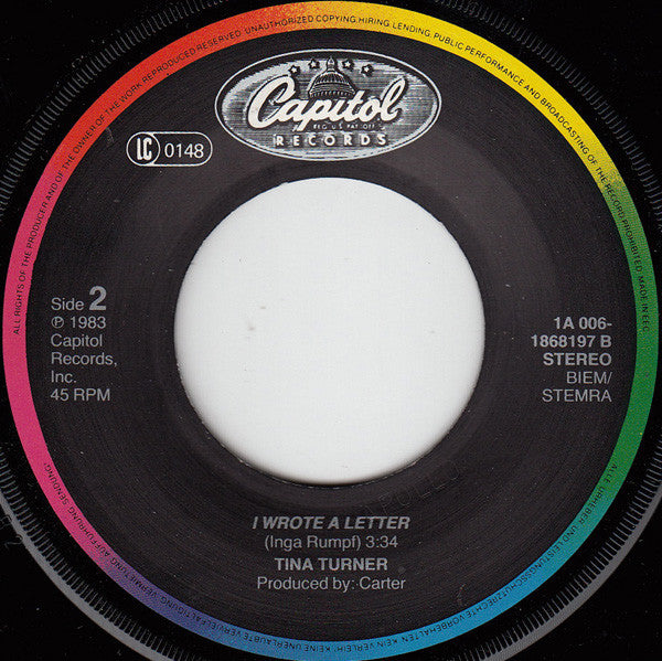 Tina Turner - Let's Stay Together 41580 Vinyl Singles Vinyl Goed / Hoes Generic