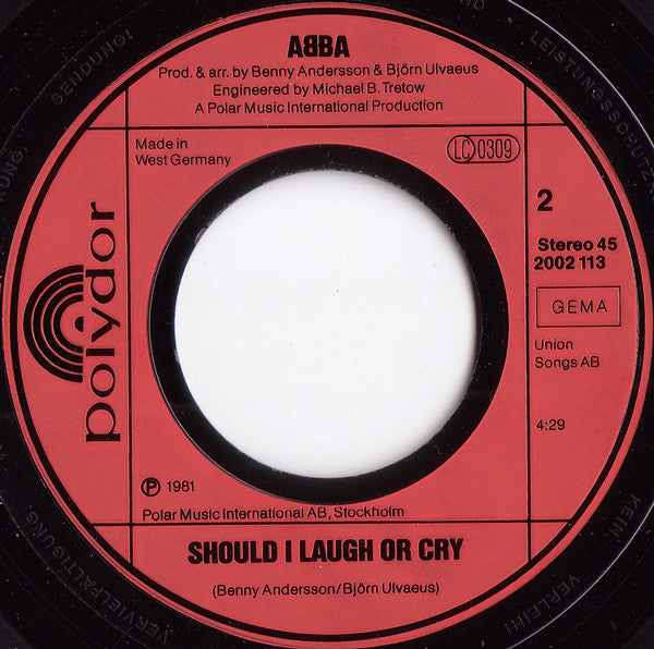 ABBA - One Of Us 42785 Vinyl Singles Vinyl Zeer Goed / Hoesje Goed "VINYLSINGLES.NL"