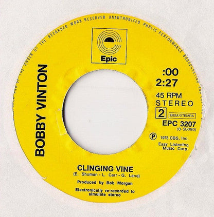 Bobby Vinton - I Can't Believe That It's All Over 41846 Vinyl Singles Vinyl Goed / Hoes Generic